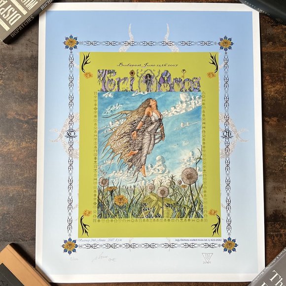 MINT Tori Amos Budapest 2007 by Macrae/Ulysses, S&N and Doodled by Macrae, 21x17 - Picture 1 of 9
